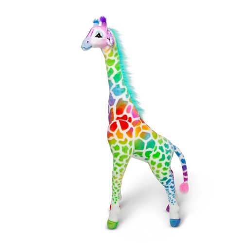 Rainbow Giraffe Plush