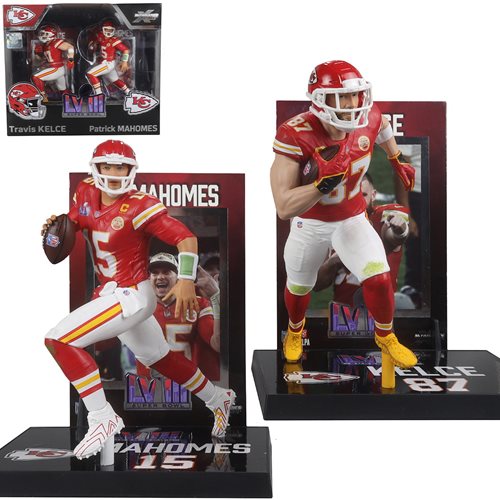 NFL SportsPicks 2024 Travis Kelce and Patrick Mahomes 7-Inch Scale Posed Figure 2-Pack