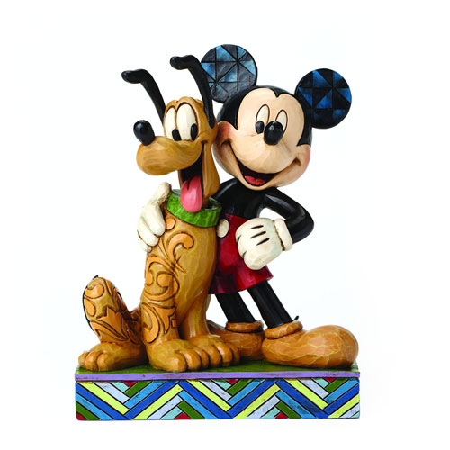 Mickey Mouse and Pluto Disney Traditions Statue