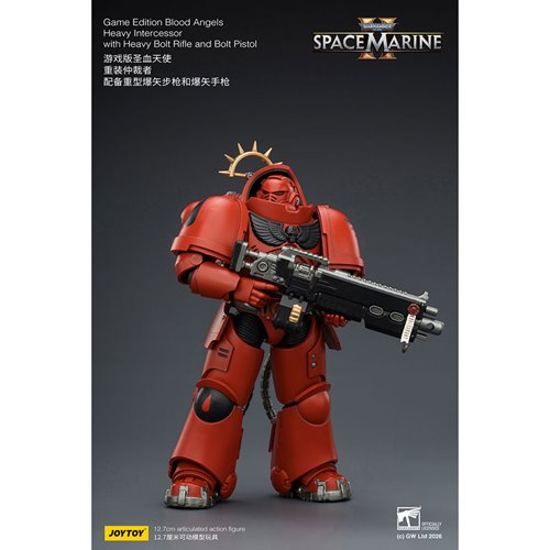 Joy Toy Warhammer 40K Space Marines Game Edition Blood Angels Heavy Intercessor Rifle & Pistol 1:18