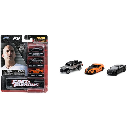 Fast and Furious Nano Hollywood Rides F9 3-Pack