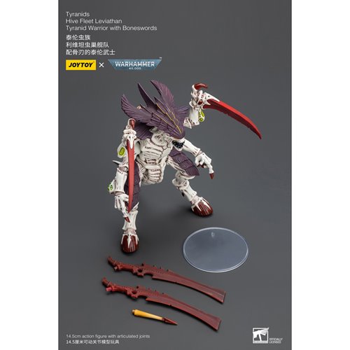 Joy Toy Warhammer 40,000 Tyranids Hive Fleet Leviathan Tyranid Warrior with Boneswords 1:18 Scale Ac