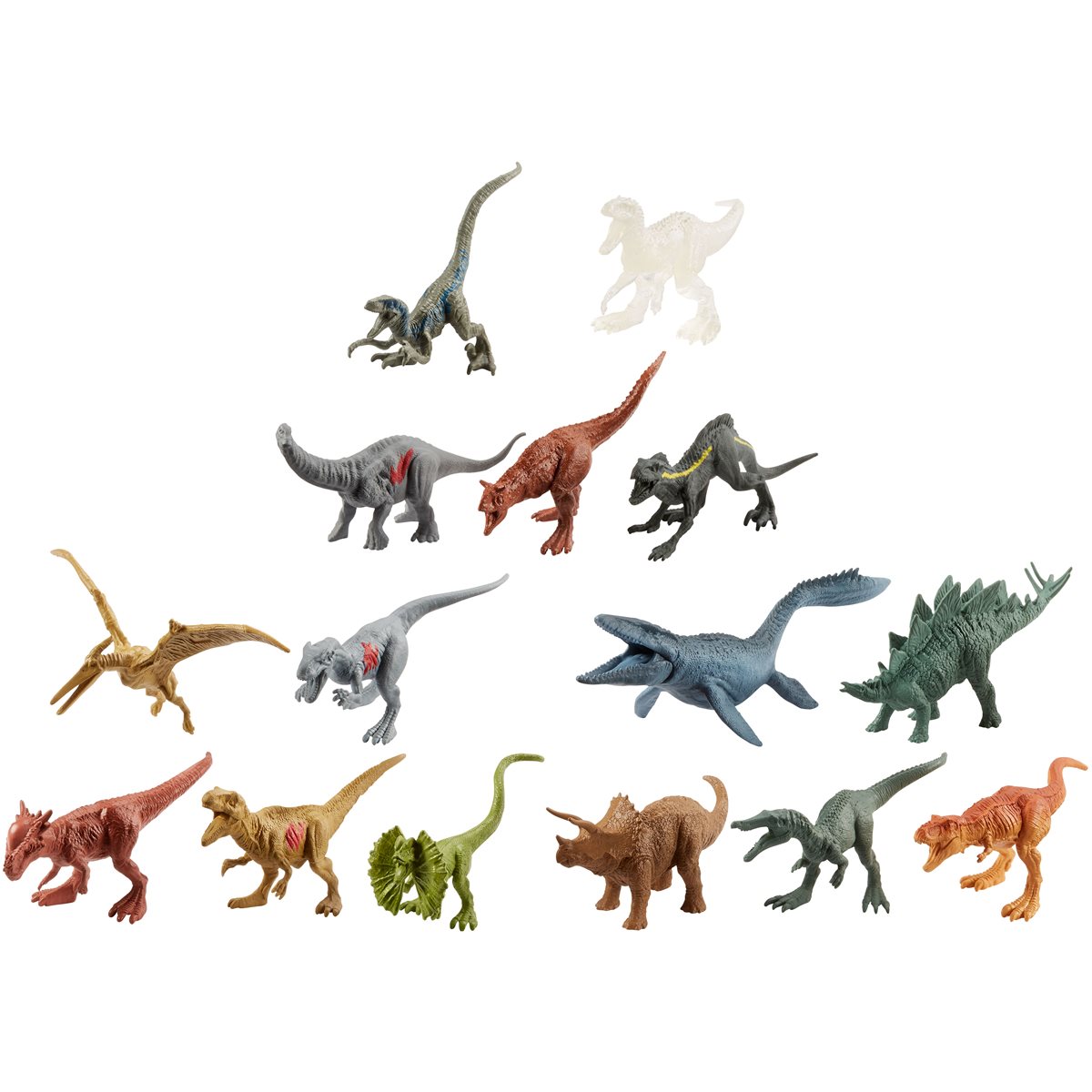 Hasbro Jurassic Park Jurassic World Bag of 15 3" Dinosaurs 