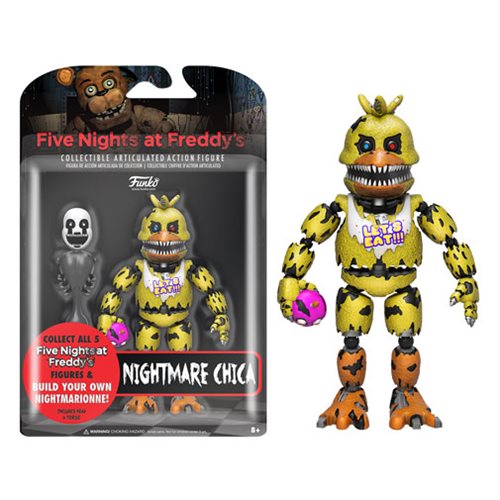 Funko Five Nights at Freddy's 5 Inch Articulated Action Figure Nightmare  Chica