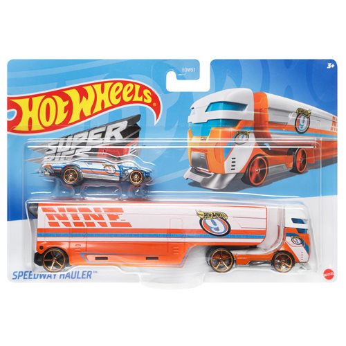 Hot Wheels Super Hauling Rig and Car 2023 Mix 3 Case of 6
