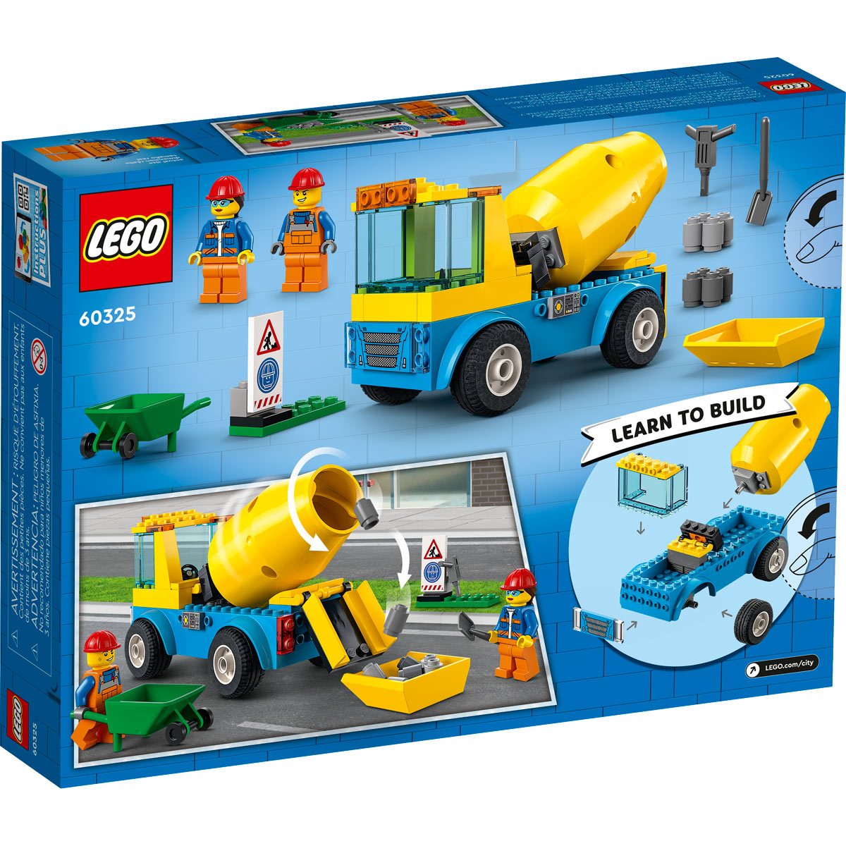 Collega bonen Sitcom LEGO 60325 City Cement Mixer Truck - Entertainment Earth