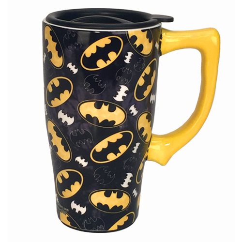Batman Logo 18 oz. Ceramic Travel Mug with Handle