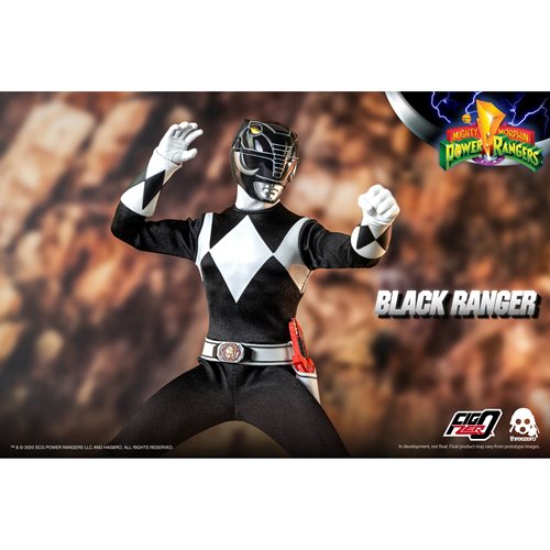 Mighty Morphin Power Rangers Black Ranger 1:6 Scale Action Figure