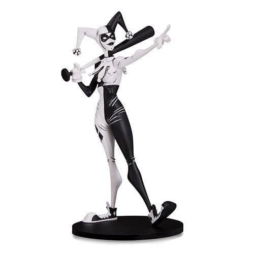 DC Comics Artists' Alley Harley Quinn Black and White Variant  by Hainanu Nooligan Saulque Designer Vinyl Statue