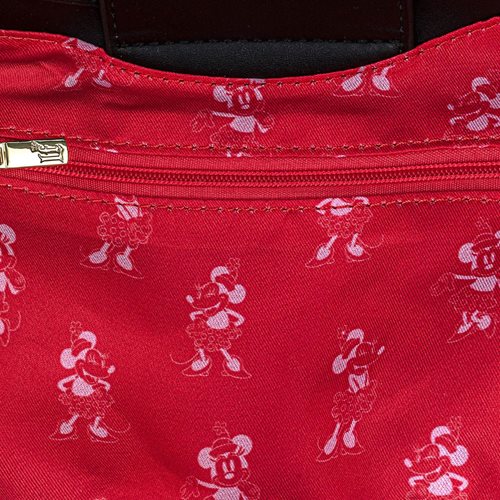 Minnie Mouse Quilted Bow Crossbody Purse