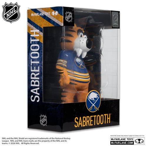 NHL Buffalo Sabres Sabretooth Mascot Posed Figure