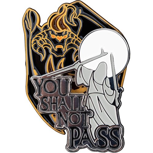 The Lord of the Rings Trilogy You Shall Not Pass Stackable Enamel Pin Set