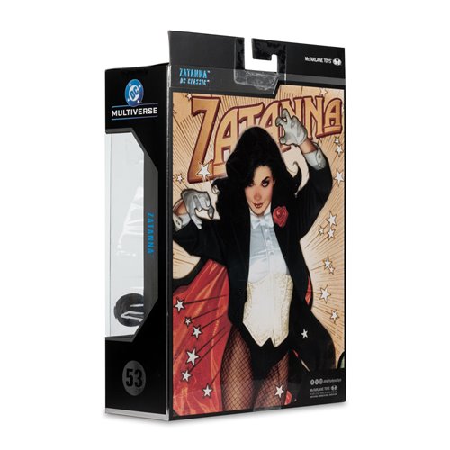 DC McFarlane Collector Edition Wave 13 #53 Zatanna with Detective Chimp DC Classic 7-Inch Scale Acti