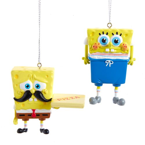 SpongeBob SquarePants Memes Blow-Mold Ornament 2-Pack
