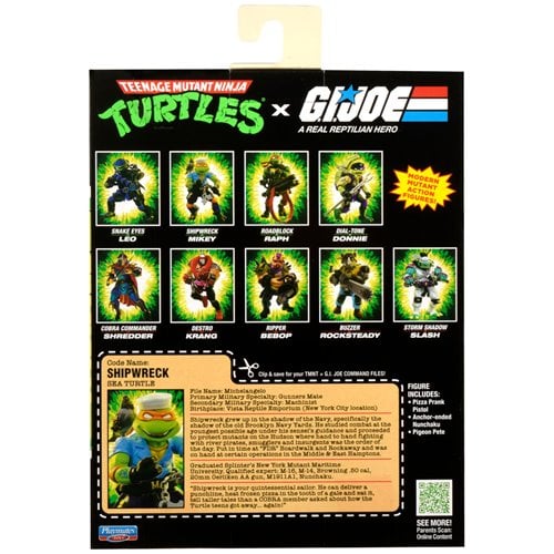 TMNT x G.I. Joe  Mikey Shipwreck Action Figure