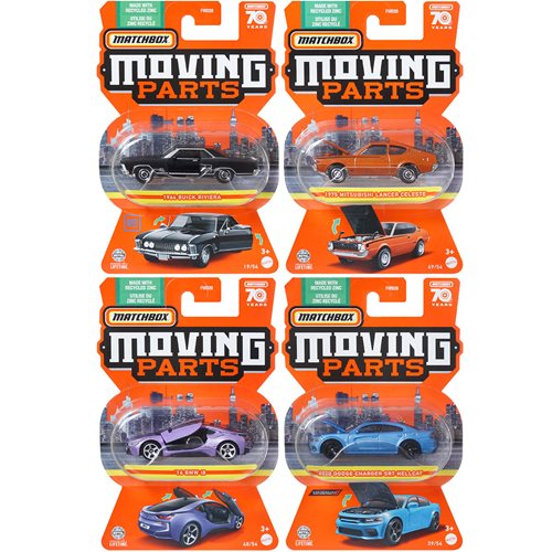 Matchbox Moving Parts 2023 Mix 4 Vehicles Case of 8