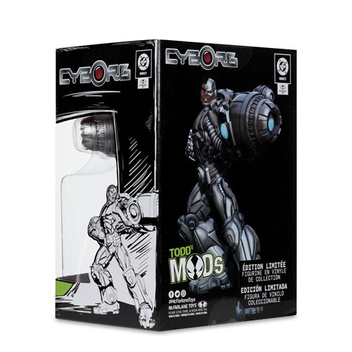 DC Direct Collector Vinyl Wave 4 Cyborg Todd's Mods Limited Edition 4 1/2-Inch Scale Posed Figure
