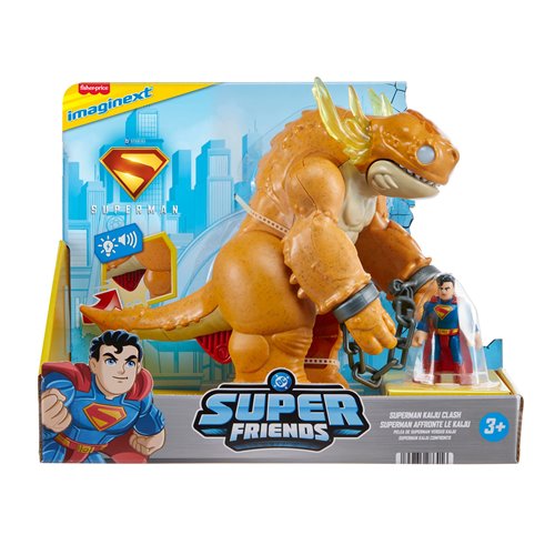 DC Super Friends Imaginext Superman and Kaiju Light Up Action