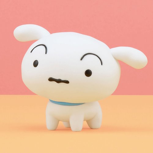 Crayon Shin-chan Shiro Version A Flocked Fluffy Puffy Mini-Figure
