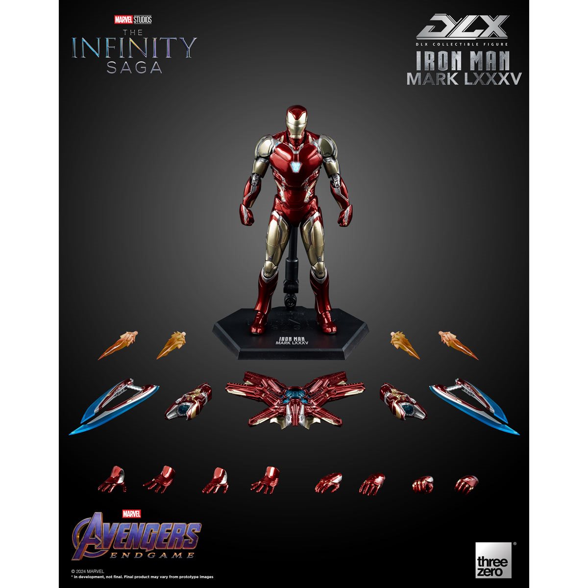 Marvel Avengers: Endgame - Action Figure Iron Man (Tuta Da Battaglia) - 15 Cm Con Accessorio - Giocattolo Ufficiale