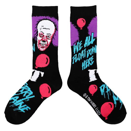 IT Pennywise Blacklight Crew Sock
