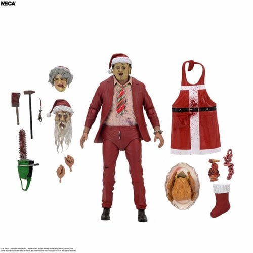 The Texas Chainsaw Massacre Ultimate Santa Leatherfac 7-Inch Scale Action Figure