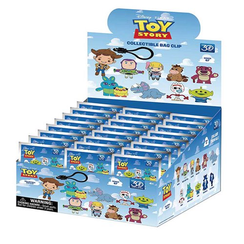 Toy Story 30th Anniversary 3D Foam Bag Clip Random 6-Pack