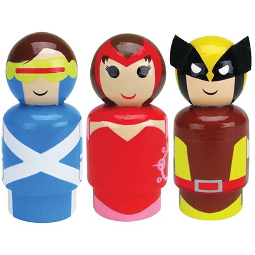 Marvel’s Mutants Pin Mates Wooden Collectibles Set of 3 - Convention Exclusive