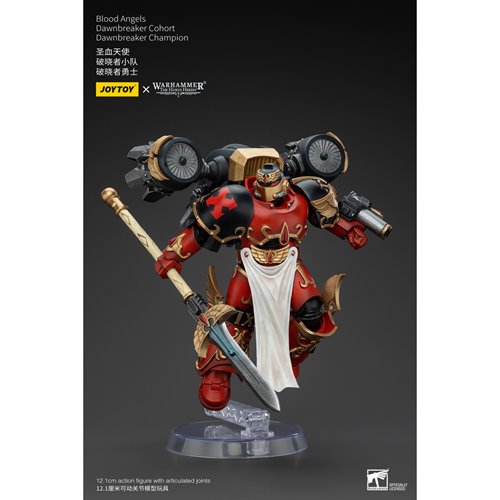 Joy Toy Warhammer The Horus Heresy Blood Angels Dawnbreaker Cohort Champion 1:18 Scale Action Figure