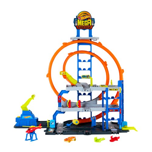 Hot Wheels Mega Loop Garage Track Set