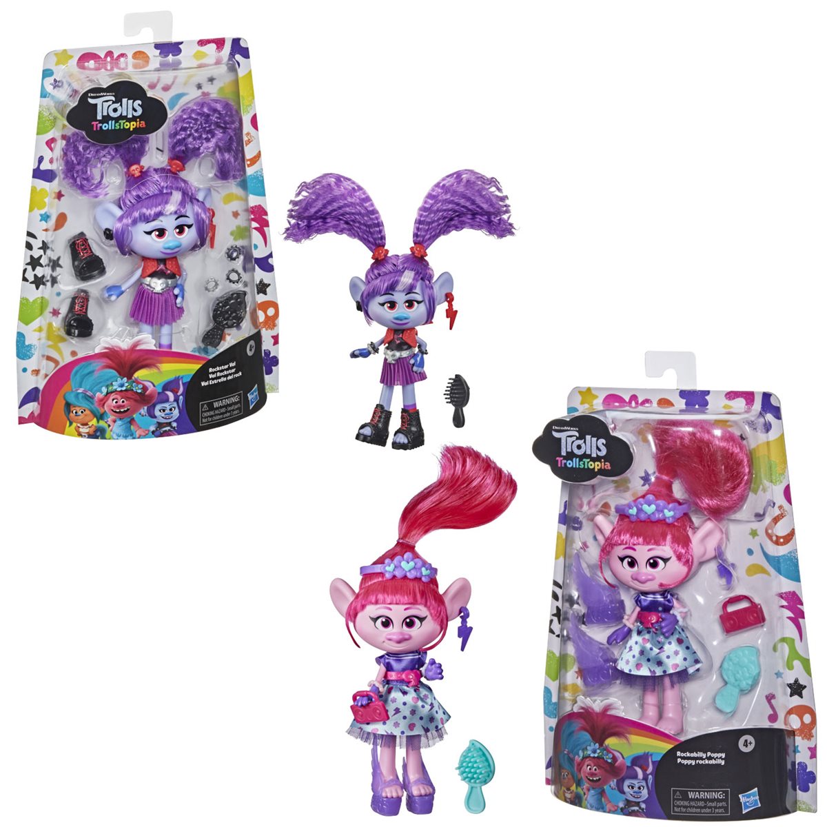 Trolls DreamWorks TrollsTopia Rockstar Val Fashion Doll, Includes