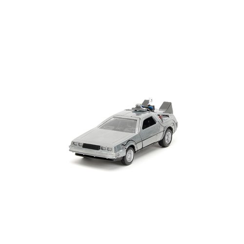 Hollywood Rides Back to the Future Time Machine 1:32 Die-Cast Metal Vehicle 3-Pack