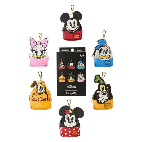Mickey and Friends Mini-Backpack Mystery Key Chain Case of 12