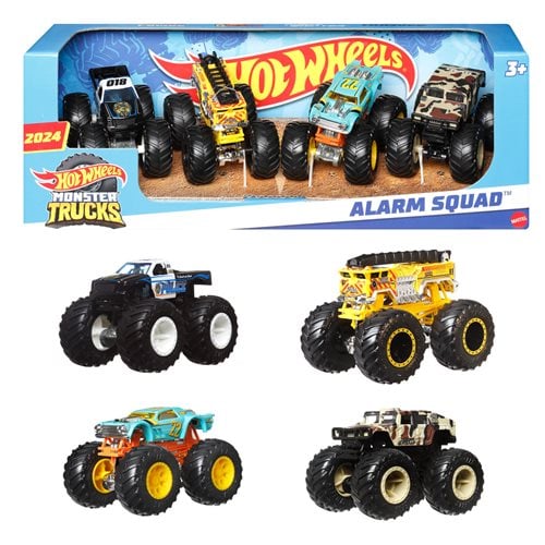 Hot Wheels Monster Trucks 1:64 Scale Vehicle 4-Pack 2024 Mix 2 Case of 6
