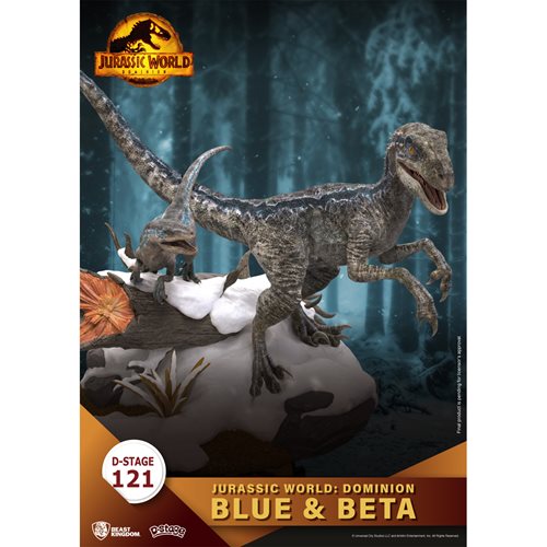 Jurassic World Blue and Beta DS-121 D-Stage Statue