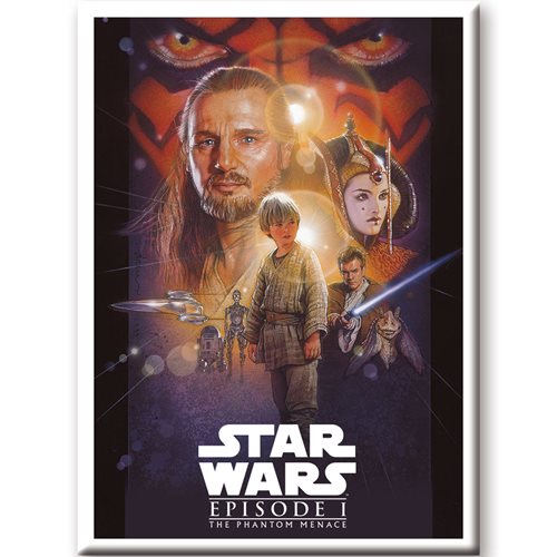 Star Wars: The Phantom Menace Movie Poster Flat Magnet