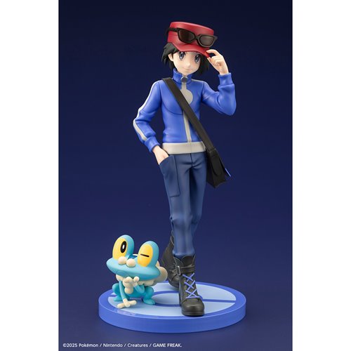 Pokemon Calem with Froakie ArtFX J 1:8 Scale Statue