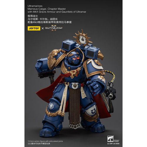 Joy Toy Warhammer Space Marine Ultramarines Marneus Calgar Chapter Master Version 2 1:18 Scale Actio