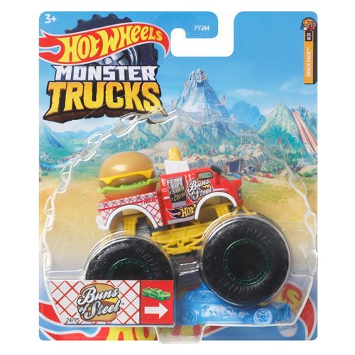 Hot Wheels Monster Trucks 1:64 Scale Vehicle Mix 7 Case of 8