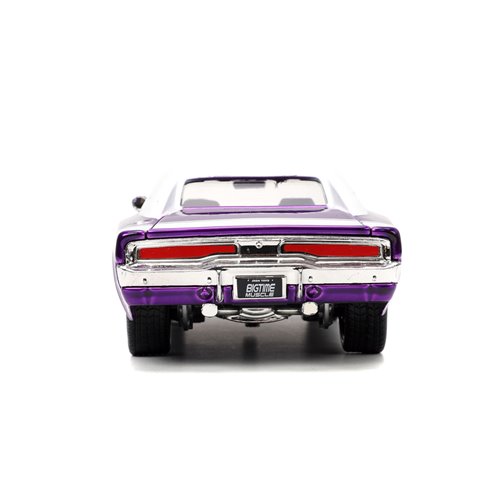 Bigtime Muscle 1970 Dodge Charger R/T Candy Purple 1:24 Scale Die-Cast Metal Vehicle