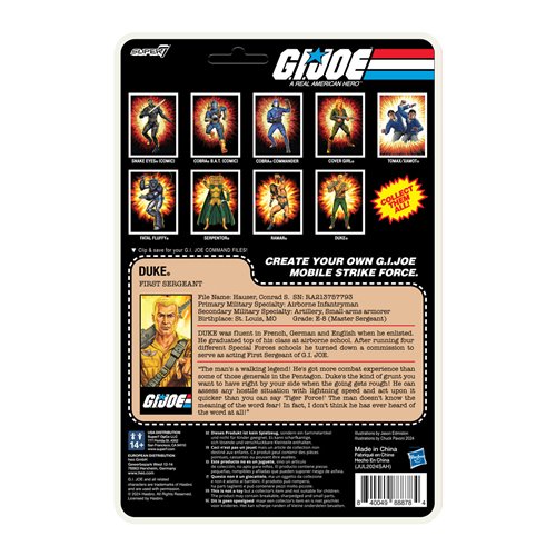 G.I. Joe Duke (Cartoon) 3 3/4-Inch ReAction+ Figure