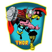 Thor Die Cut Embossed Tin Sign