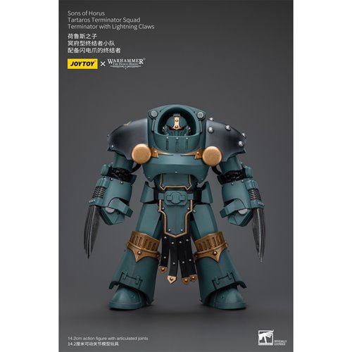 Joy Toy Warhammer 40,000 Sons of Horus Tartaros Squad Terminator with Lightning Claws 1:18 Scale Act