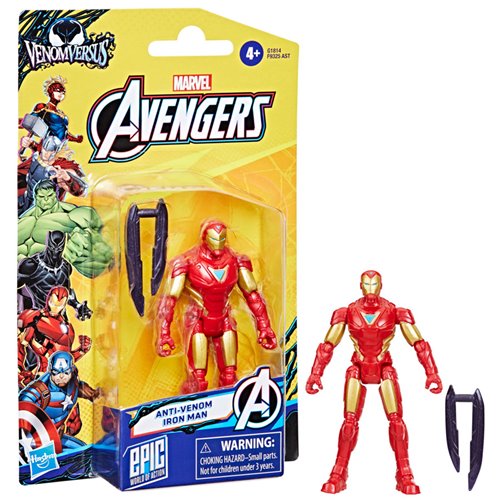 Avengers VenomVersus Epic World of Action Anti-Venom Iron Man 4-Inch Action Figure