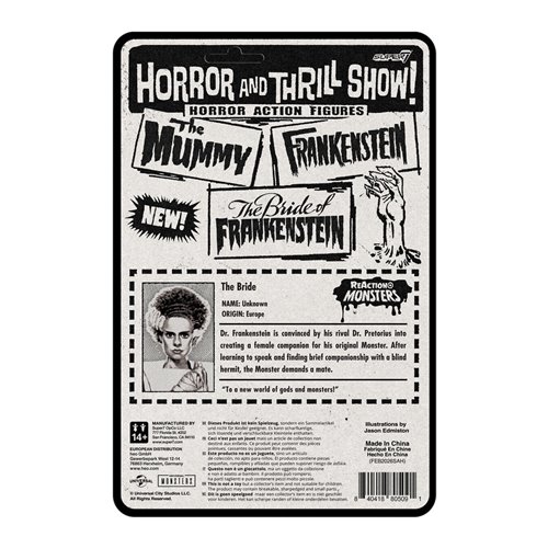 Universal Monsters Bride of Frankenstein 3 3/4-inch ReAction+ Figure