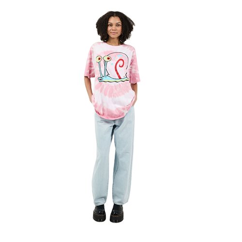 SpongeBob SquarePants Gary Big Face Tie-Dye T-Shirt