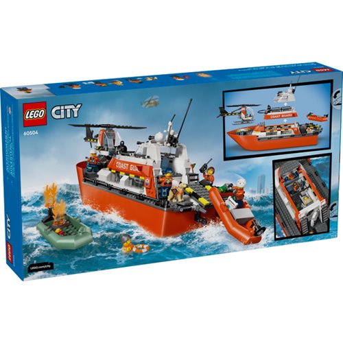 LEGO City 60504 Coast Guard Rescue Boat & Helicopter