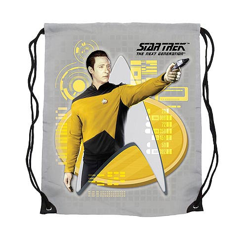 Star Trek: The Next Generation Lt. Commander Data Yellow Cinch Bag