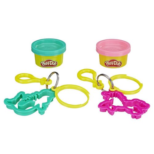 Play-Doh Clip-On Mermaid and Unicorn Cutter Keychains, Not Mint