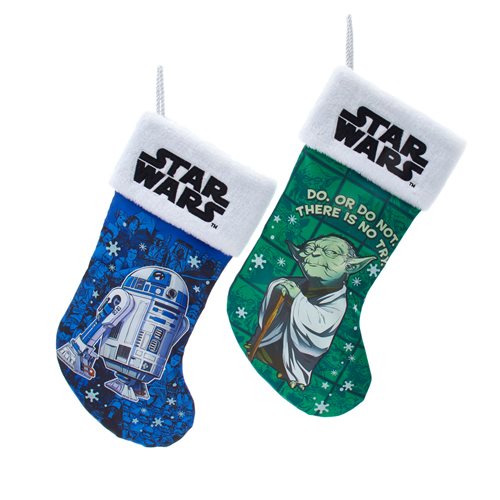 Star Wars Yoda and R2-D2 19-Inch Stocking 2-Pack Set